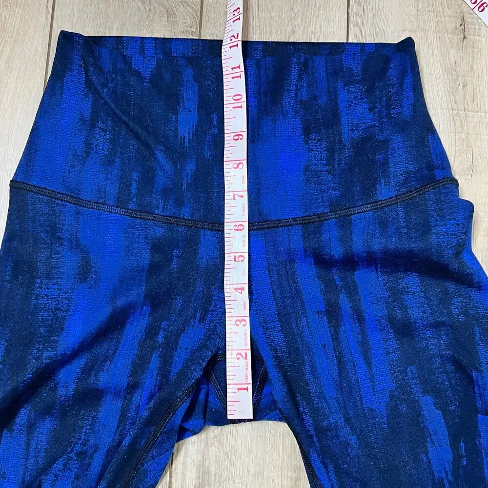 Lululemon Wonder Under Pant Roll Down Luon Nightsky Blue Leggings Size 6